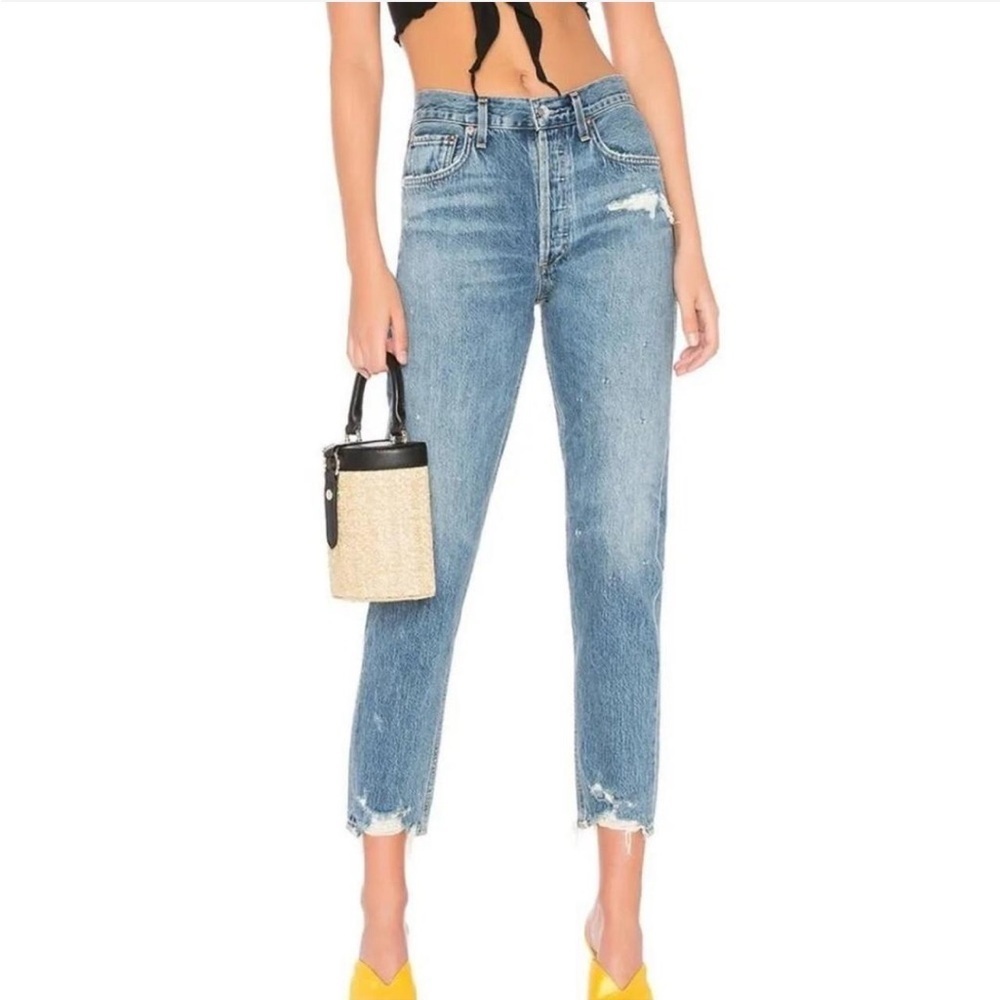 AGOLDE Jamie High Rise Classic Jeans in Grade